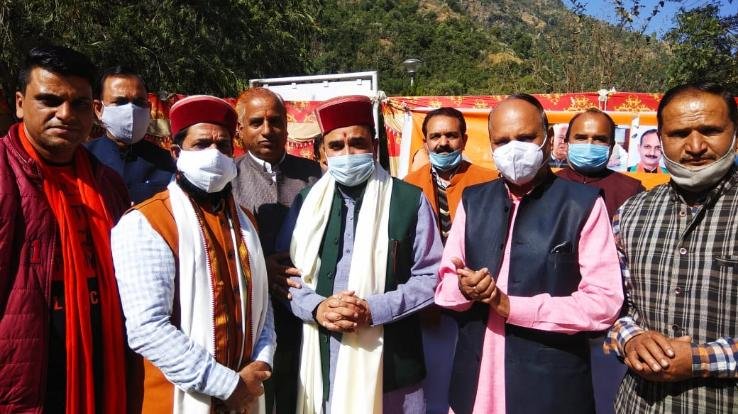  Ratan Singh Pal honored at BJP Arki Mandal meeting