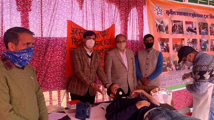 Blood-donation-camp-organized-at-Ridge-Maidan-Shimla