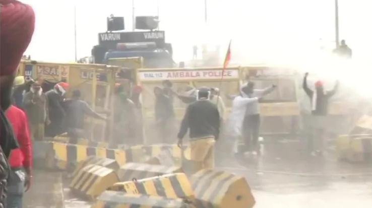 farmers-protest-Delhi-Haryana-border-police-farmer-clash