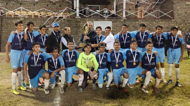 RKC, Rajkot Lifts U-17 Soccer Trophy first verdict media