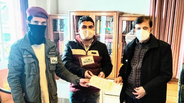 NSUI submitted memorandum to Governor before HPU EC meeting