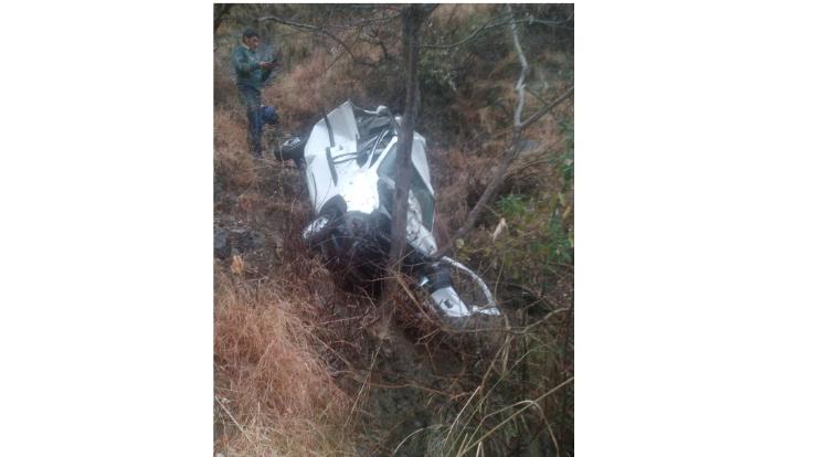 car accident on chamba saluni  2 dead