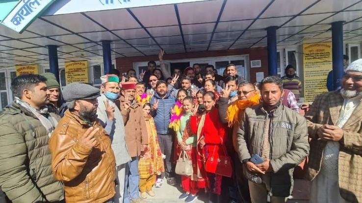 Unanimously elected Panchayat Samiti Teesa Chairman and Vice Chairman