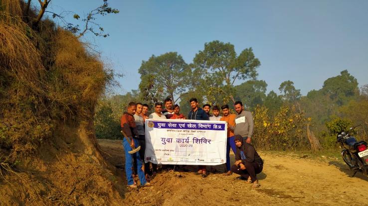 Youth of Parshuram Yuva Mandal Ghadoli inaugurated five-day work camp