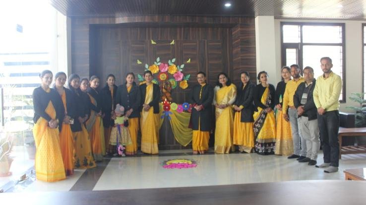 Basant Panchami festival celebrated at Gurukul International School Kunihar