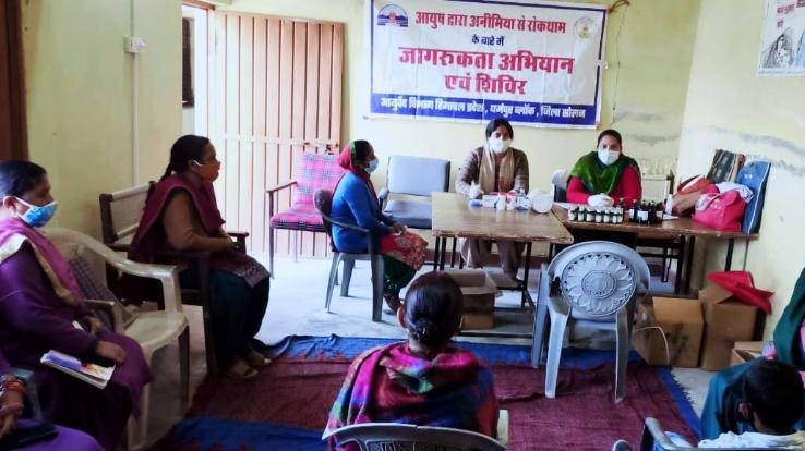 ग्राम पंचायत रौड़ी, कोट, मंधाला, ढकरियाणा तथा चम्मो में 569 रोगियों की एनीमिया जांच