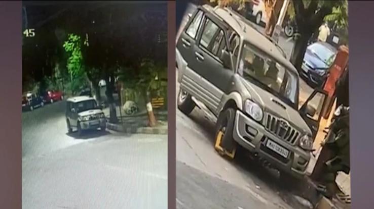 उद्योगपति मुकेश अंबानी के घर के बाहर मिली संदिग्ध गाड़ी