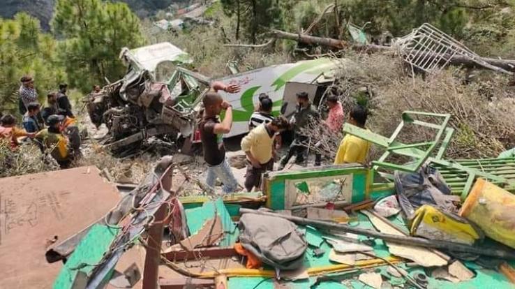 Tragic accident occurred in Chamba, private bus fell into deep gorge, 8 people died