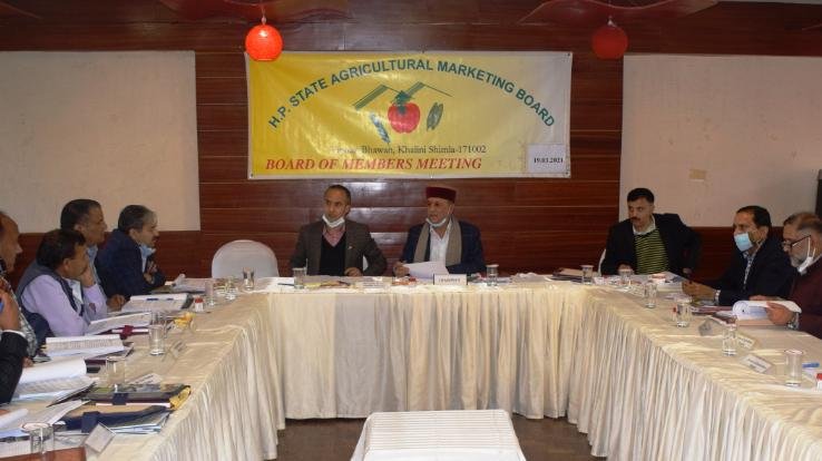 Shimla: Agricultural Marketing Board passed a budget of Rs 115 crores