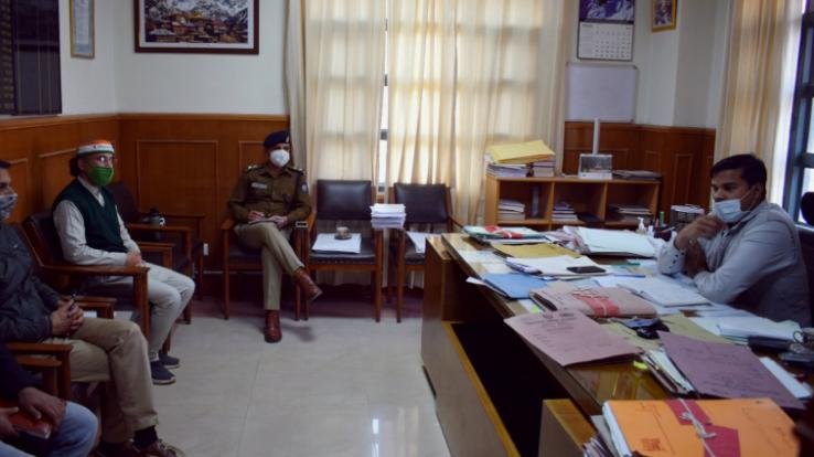 SDM organized review meeting regarding covid-19