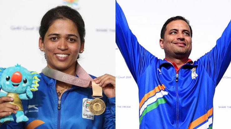 Gold to Sanjeev Rajput and Tejaswini Sawant