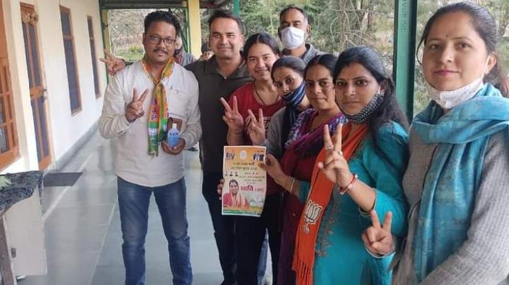 BJP candidate of Ward 4, Swati 