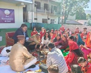 Sai International School organised a havan on its 14th foundation day.