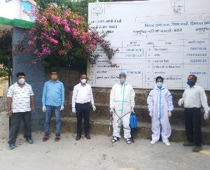 रिवालसर: बल्ह की ग्राम पंचायत कोठी गेहरी को किया गया सेनेटाइज़
