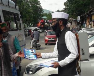 कलाकारों ने कोरोना संक्रमण से बचाव के प्रति किया जागरूक