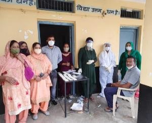 जसवां:परागपुर : गंगोट में 102 के हुए कोविड टेस्ट,सभी नेगटिव