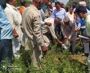 जसवां:परागपुर : भाजपा किसान मोर्चा ने कालेश्वर में किया बेठक का आयोजन