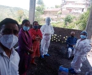 दाड़लाघाट : ग्राम पंचायत घनागुघाट हुई कोरोना मुक्त