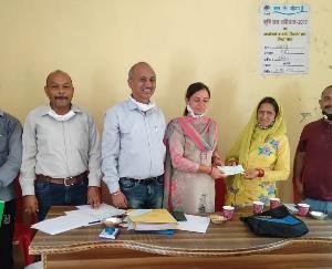 दाड़लाघाट : बडर खड्ड जलागम परियोजना के अंतर्गत मासिक बैठक का आयोजन