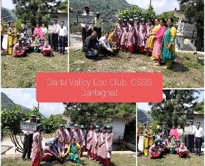 राजकीय वरिष्ठ माध्यमिक विद्यालय दाड़लाघाट में किया गया पौधरोपण