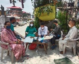 दाड़लाघाट : कोरोना सैंपलिंग कैंप का आयोजन