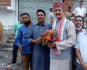 दाड़लाघाट : भाजपा के वरिष्ठ कार्यकर्ताओं ने डॉ राकेश बबली से की शिष्टाचार भेंट