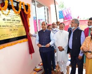 Mandi: The Chief Minister inaugurated and laid the foundation stone of 12 developmental projects in Sarkaghat assembly constituency.