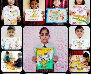 सुजानपुर : डीएवी स्कूल आलमपुर में डिजिटल माध्यम से खेल प्रतियोगिताएंँ आयोजित