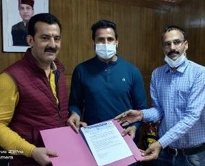 Compassionate union submitted memorandum to Ashwani Thakur, President of Non-Gazetted Employees Federation