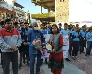 Solan: Nehru Yuva Kendra organized Fit India Marathon program