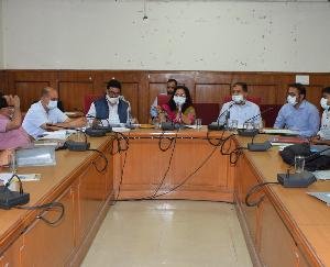 A review meeting was held regarding the by-election in Solan.