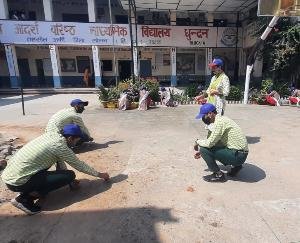Dadlaghat: Cleanliness campaign organized in Government Senior Secondary School Dhundan