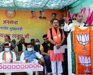 Darlaghat: Congress does not trust Himachal leaders, campaigners are calling from outside - Chief Minister