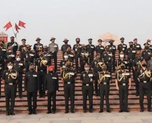 Tributes paid to martyrs at National War Memorial on the occasion of 75th Army Infantry Day