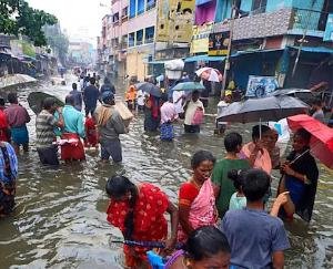 Rain continues in Chennai, many roads closed