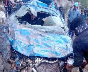 Traumatic road accident occurred in Kinnaur, 4 killed, one injured