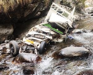 Sirmaur: Pickup fell in a ditch near Slatch Scissors of Rajgarh, 3 dead