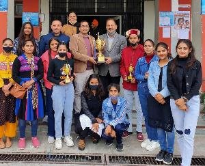 Cultural team of Sujanpur Mahavidyalaya secured first place at district level