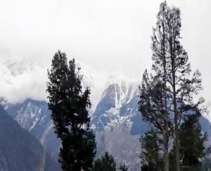 Weather changed in district Kinnaur, dark clouds covered the sky