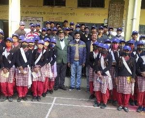 Jwalamukhi: Colonel Rana gave success tips to students in Majhi Vidyalaya