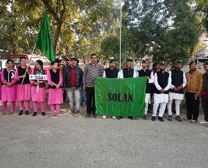 District Solan won the title of overall winner in the state level youth festival