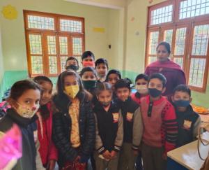जोगिंद्रनगर: वैदिक स्कूल के नौनिहालों ने किया नए साल का स्वागत