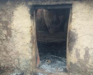  Solan: Fire broke out in two cattle sheds of Dugli village