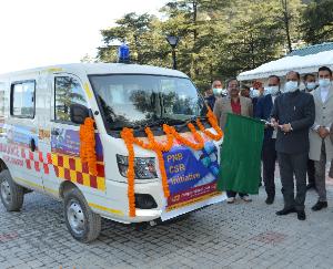 CM flagged off ambulance for Kupvi section