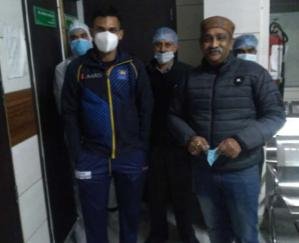 Dharamsala: Sri Lankan cricket team captain injured, treated at Sri Balaji Hospital