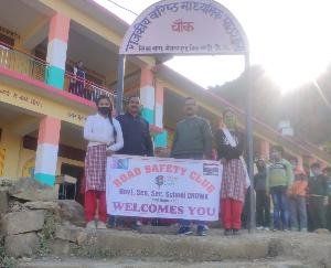 Road Safety Awareness Rally organized by Road Safety Club at Chowk School