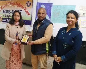  third day of the seven-day camp of National Service Scheme, volunteers made flower beds