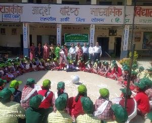 Painting competition organized on the occasion of World Water Day at Dhundan School
