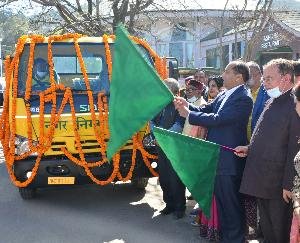 CM flagged off 15 vehicles for transportation of solid waste