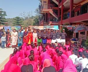 Artists made aware about road safety in Chandi and Patta